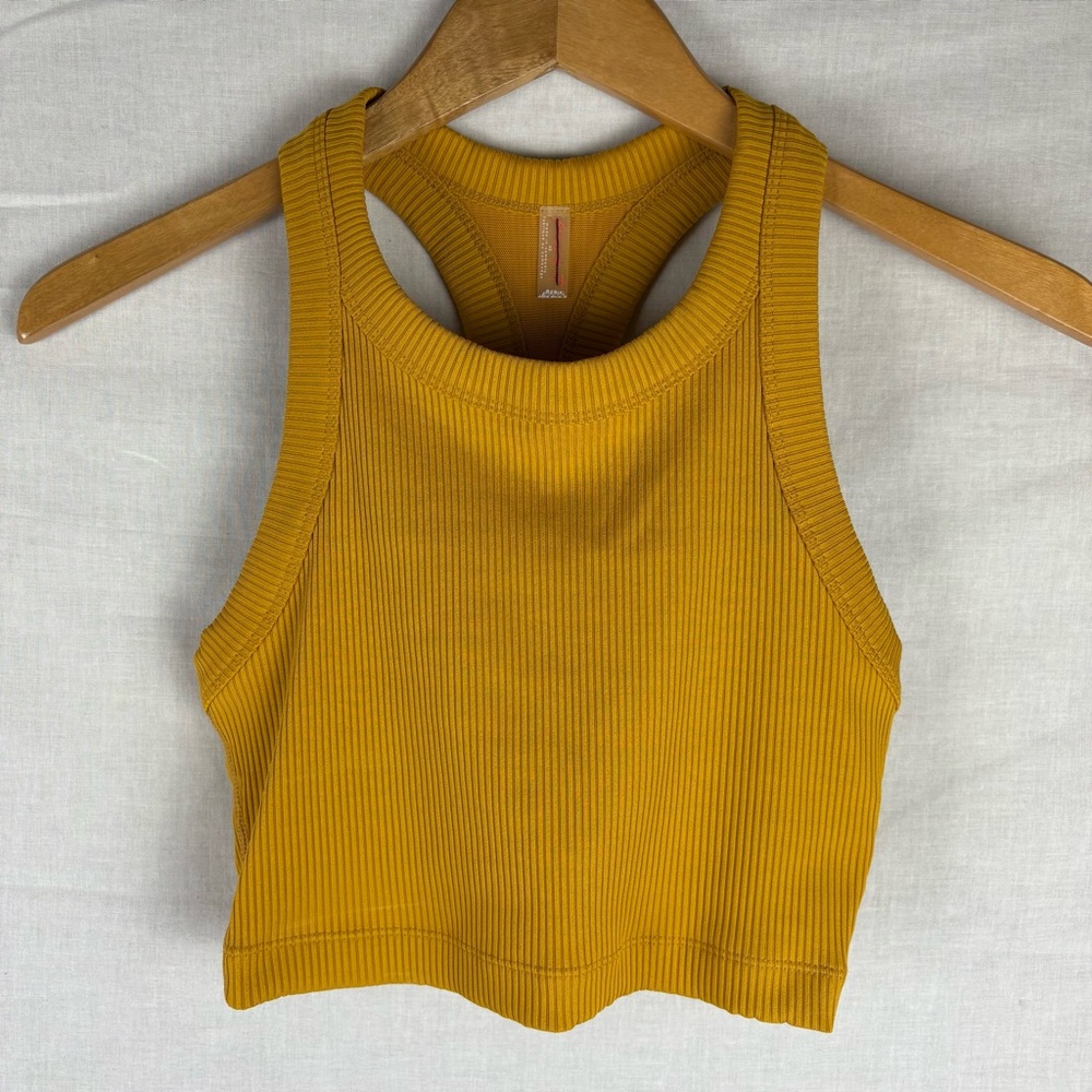 Free People Movement Mustard Ribbed Tank Top XS